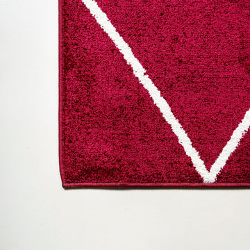 Cole Minimalist Diamond Trellis Area Rug